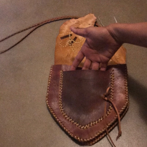 Bag hand made leather made in Brazil - Picture 5 of 8